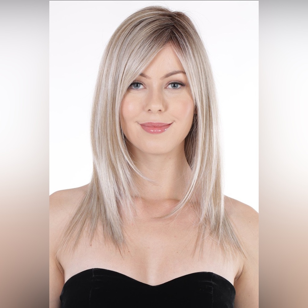 Belle Tress Straight Press 18” Blonde Wig NWT in “British Milk Tea”